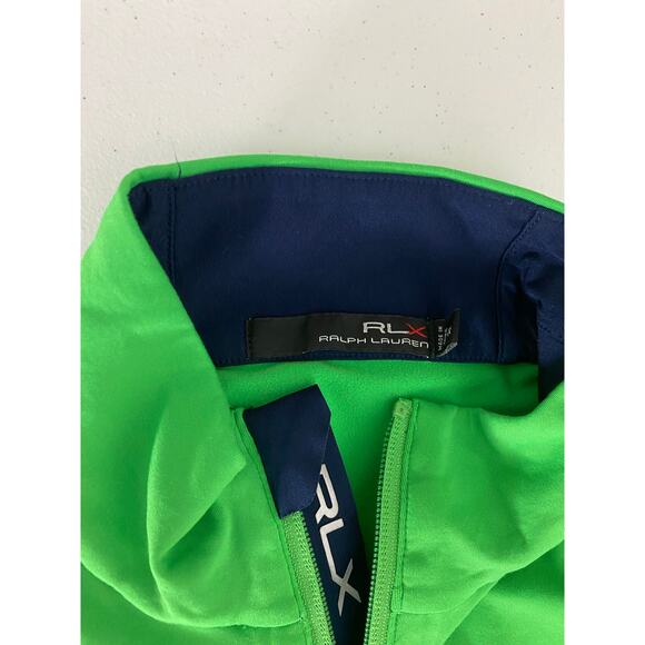 Men RLX Ralph Lauren Ocean Forest Sea Island 1/4 zip golf performance pullover M - Picture 5 of 5